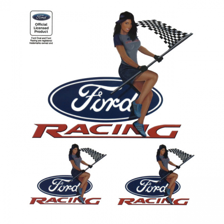 LT FORD RACING GIRL DECAL