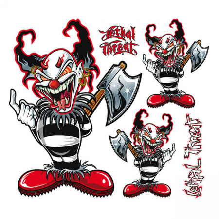 LT AX CLOWN LARGE DECAL