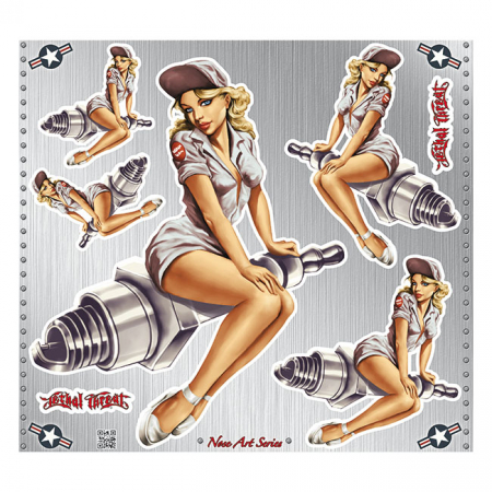 LT SPARK PLUG GIRL DECAL