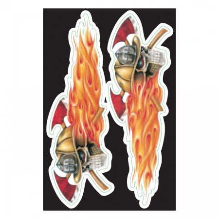 LT FD SKULLS DECAL