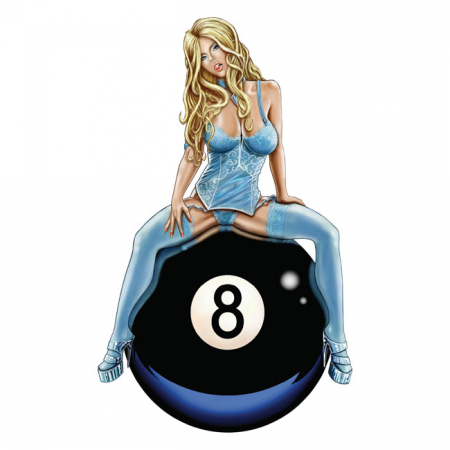 LT 8-BALL BABE DECAL