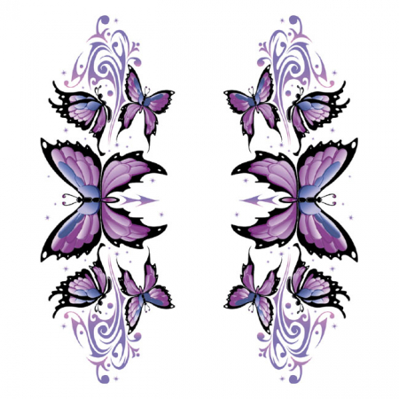 LT PURPLE BUTTERFLY DECAL