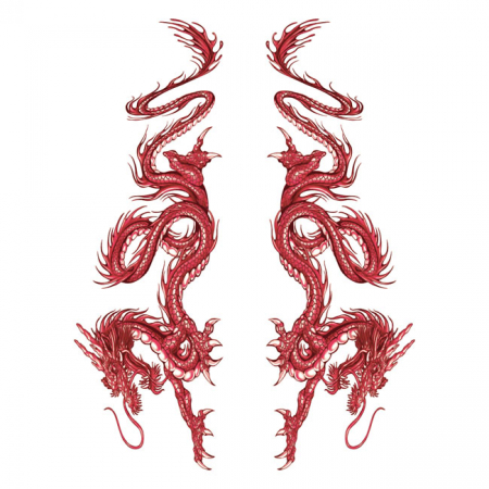 LT RED DRAGON DECAL