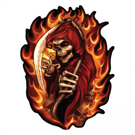 LT FLAMING REAPER DECAL