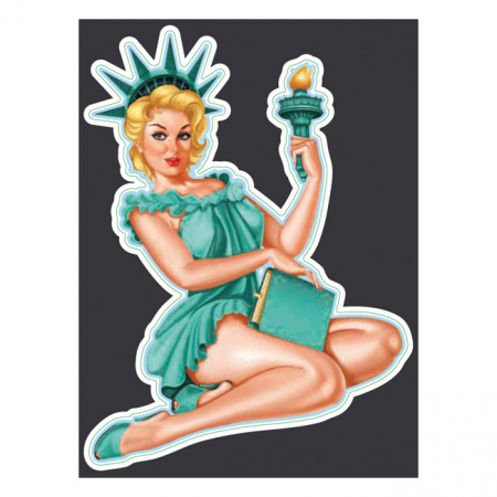 LT LIBERTY PIN UP DECAL