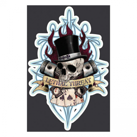 LT GAMBLING SKULL DECAL