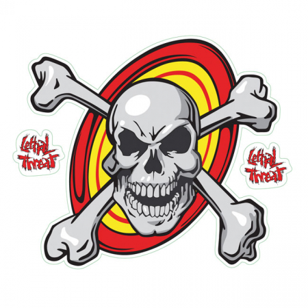 LT SKULL N BONES DECAL