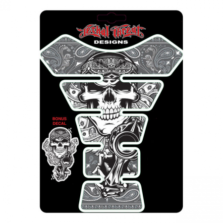 LT GREY SHOOTER SKULL TANKPAD