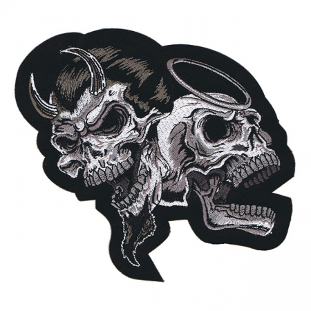 LT DEVIL/ANGEL SKULL PATCH