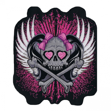 LT GIRL SKULL CENTER PATCH