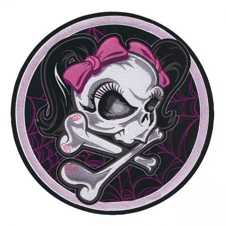 LT GIRL SKULL WEB PATCH