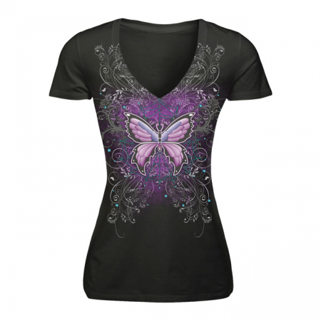 LT NIGHT BUTTERFLY TEE, S