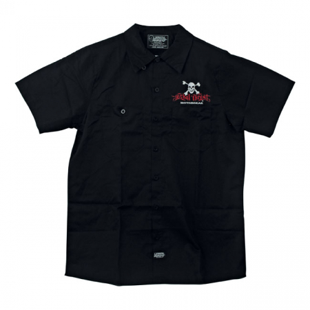 LT BULLET SKULL WORKSHIRT,M