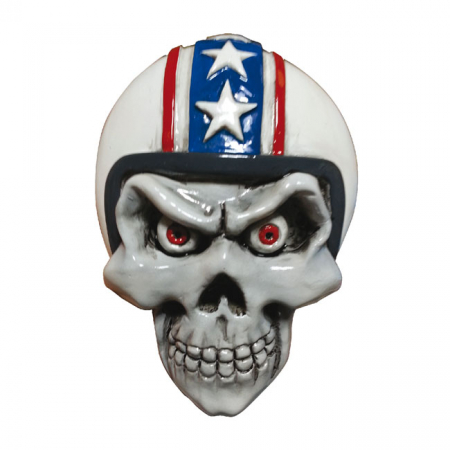 LT DIMENSIONAL EMBLEM RETRO BIKER SKULL