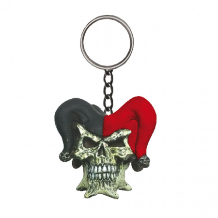 LT KEY CHAIN JESTER SKULL