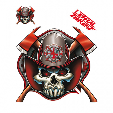 LT FIREMAN SKULL DECAL SET