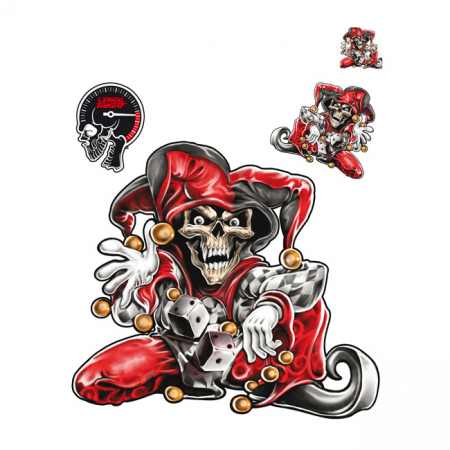 LT AIRBRUSH SKELETON JESTER DECAL