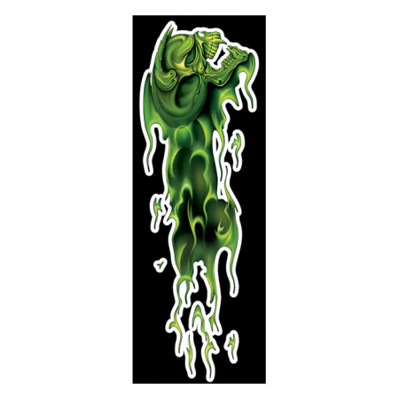 LT GREEN SKULL RIGHT DECAL