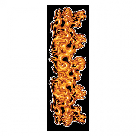 LT SKULLS ON FIRE DECAL