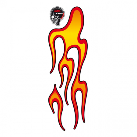 LT FLAME LEFT LARGE DECAL