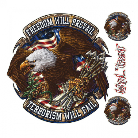 LT FREEDOM WILL PREVAIL DECAL