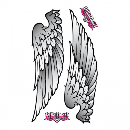 LT GLITTER  DECAL WINGS