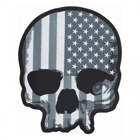 LT LARGE PATCH USA FLAG SKULL