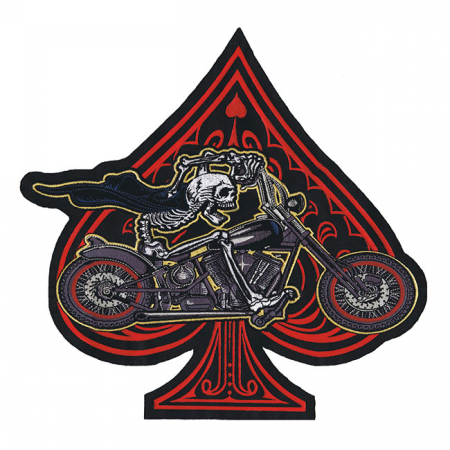 LT LARGE PATCH ACE SKELETON RIDER