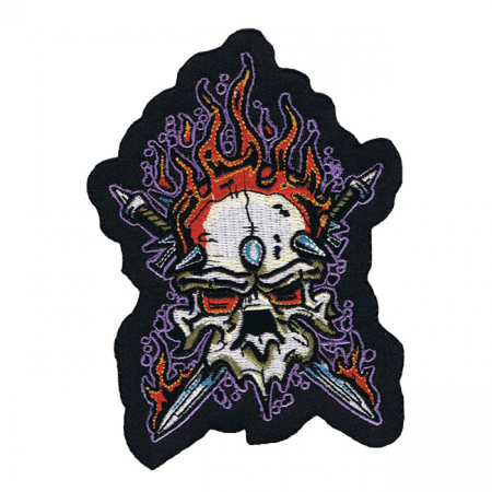 LT MINI PATCH HEAVY METAL SKULL