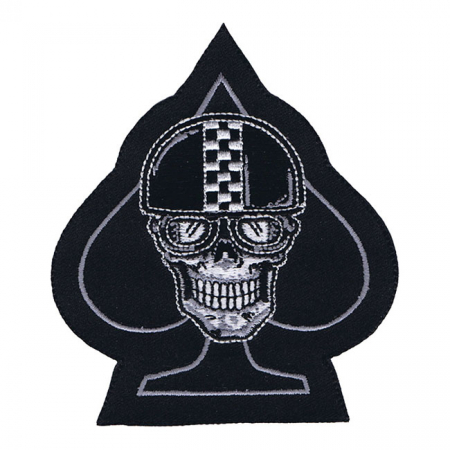 LT MINI PATCH RACER SKULL