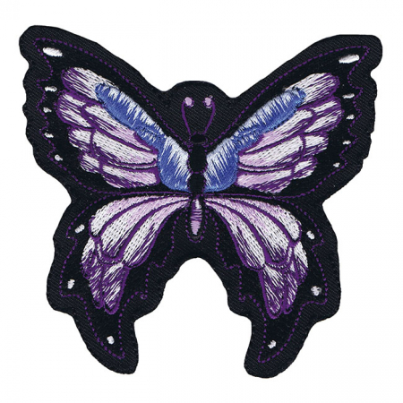 LT MINI PATCH PURPLE BUTTERFLY