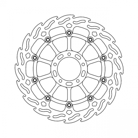 MOTO-MASTER FLAME SERIES FLOATING BRAKE ROTOR