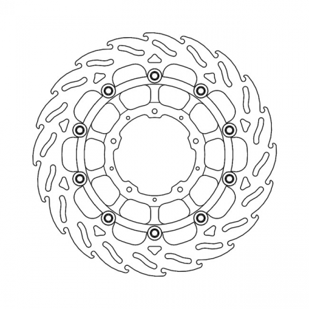 MOTO-MASTER FLAME SERIES FLOATING BRAKE ROTOR