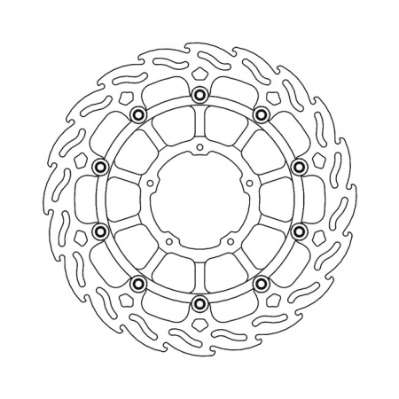 MOTO-MASTER FLAME SERIES FLOATING BRAKE ROTOR