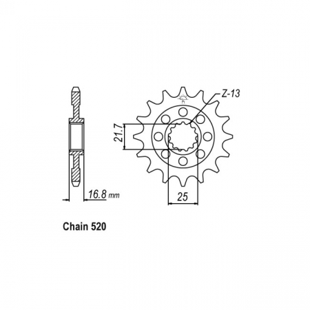 JT FRONT SPROCKET 1373.16