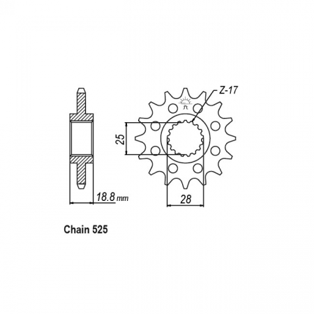 JT FRONT SPROCKET 405.20