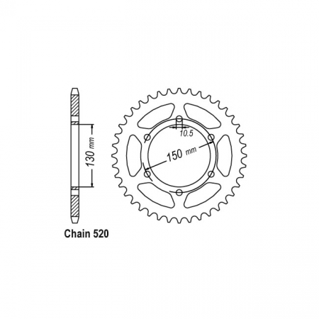 JT REAR SPROCKET 305.46