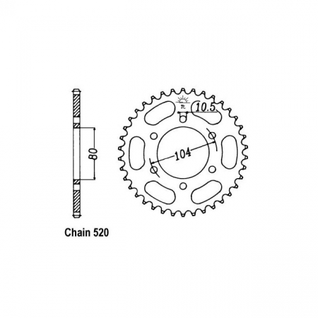 JT REAR SPROCKET 478.43