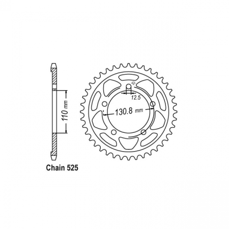 JT REAR SPROCKET 7.45