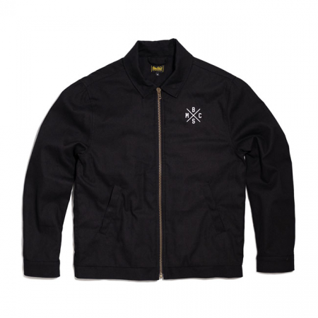 BSMC EMBROIDERED CANVAS JACKET BLACK