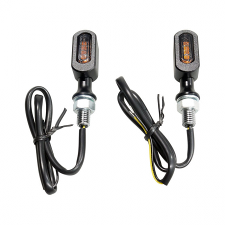 FASTLINE, LED TURN SIGNAL SET. BLACK, SMOKE LENS