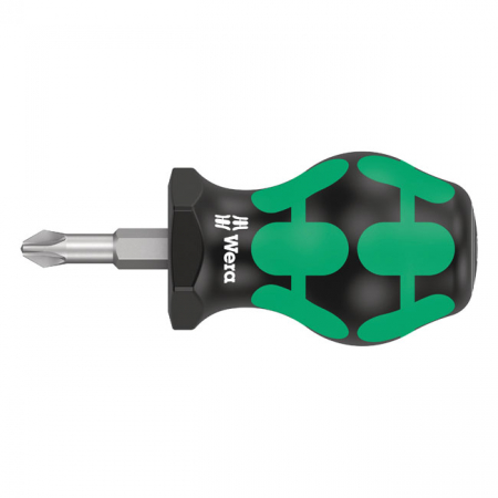 WERA STUBBY SCREWDRIVER SERIES 355 PZ2 FOR POZIDRIV SCREWS