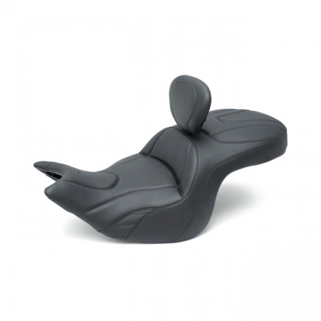 MUSTANG, STANDARD TOURING ONE-PIECE SEAT WITH RIDER BACKREST