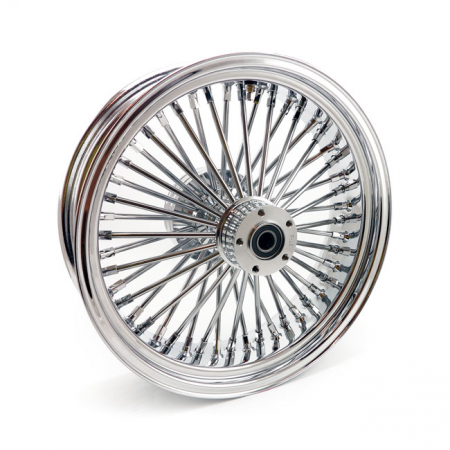 MCS RADIAL 48 FAT SPOKE REAR WHEEL 5.50 X 18 CHROME