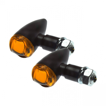 PB2 LED TURN SIGNALS BLACK, AMBER LENS