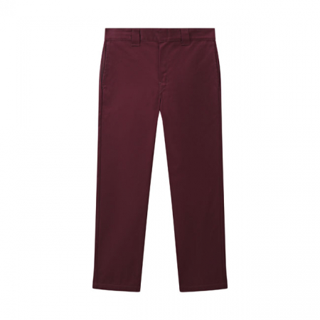 DICKIES SLIM STRAIGHT 873 WORK PANTS MAROON