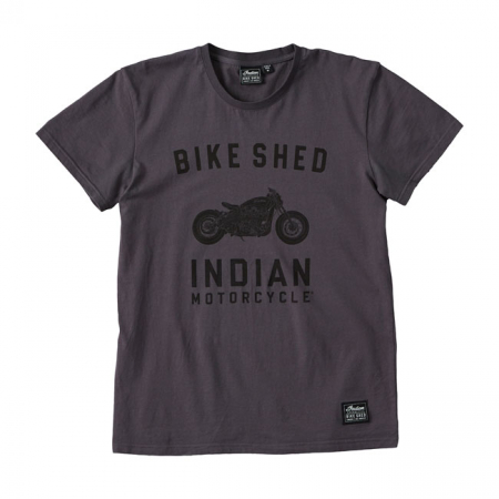 BSMC INDIAN MOTORCYCLE T-SHIRT CHARCOAL