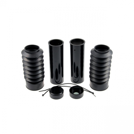 CULT-WERK, 6-PIECE FORK TUBE COVER KIT. GLOSS BLACK