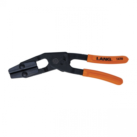 LANG TOOLS, ANGLED HOSE PINCH-OFF PLIERS. MEDIUM