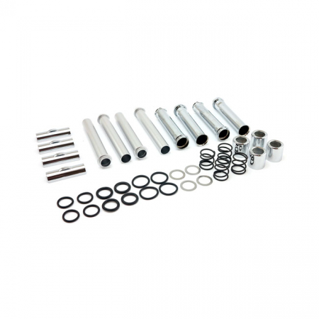 COMPLETE M8 PUSHROD COVER KIT. CHROME